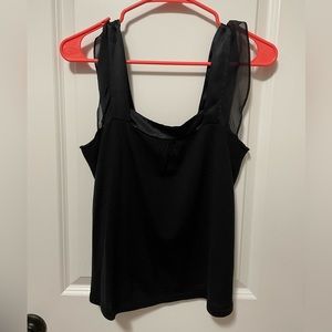 Talbots Small Petite Black Dressy Sweater Tank